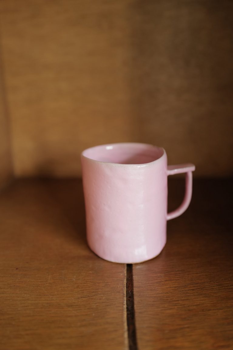 teto ceramics ／石井啓一　マグカップ（大）（ピンク）